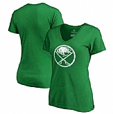 Women Buffalo Sabres Fanatics Branded St. Patrick's Day White Logo T-Shirt Kelly Green FengYun,baseball caps,new era cap wholesale,wholesale hats